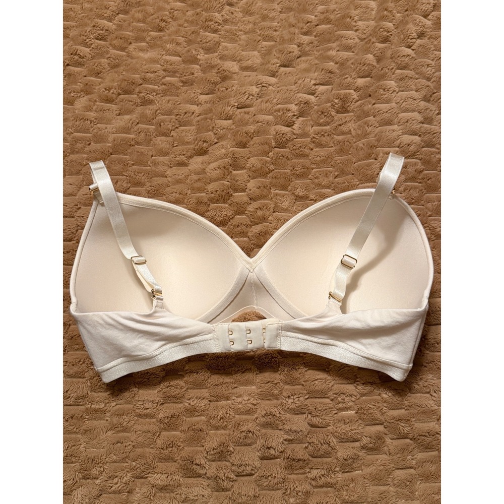 ThirdLove 24/7 Pima Cotton Wireless Bra Bone Off White 34D Comfort Everyday - Picture 7 of 7